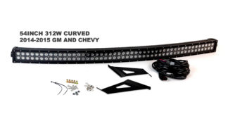 2014-2017 Chevy and GMC Blacked Out Series Complete LED Light Bar Kit - RS-L45-312W