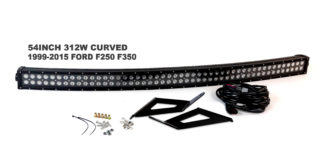 1999-2016 F250/F350 Super Duty 4WD/2WD Blacked Out Series Complete LED Light Bar Kit - RS-L43-312W