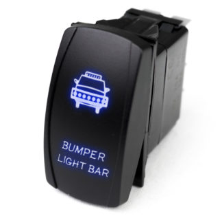 LED Rocker Switch w/ Blue LED Radiance (Bumper Light Bar) - RSLJ3B