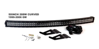 1999-2006 Chevy and GMC Blacked Out Series Complete LED Light Bar Kit – RS-L362-288W