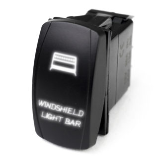 LED Rocker Switch w/ White LED Radiance (Windshield Light Bar) – RSLJ29W