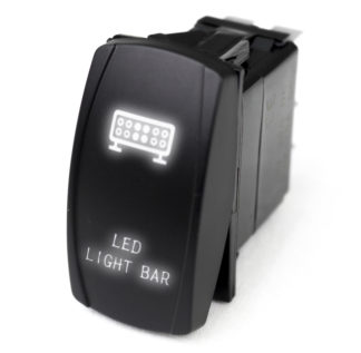 LED Rocker Switch w/ White LED Radiance (LED Light Bar) – RSLJ10W