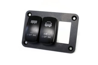 Race Sport® Aluminum Rocker Switch Mounting Panel for (3) Rocker Switches – RS3PRS