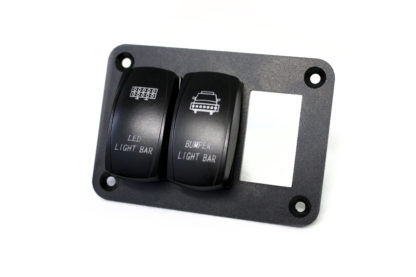 Race Sport® Aluminum Rocker Switch Mounting Panel for (3) Rocker Switches - RS3PRS