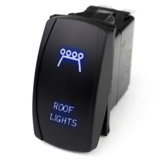 LED Rocker Switch w/ Blue LED Radiance (Roof Lights) - RSLJ15B