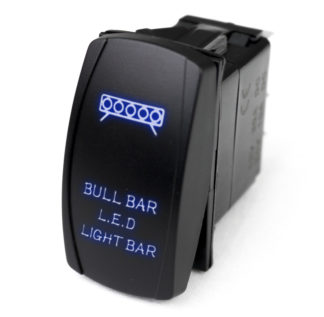 LED Rocker Switch w/ Blue LED Radiance (Bull Bar LED Light Bar) - RSLJ46B