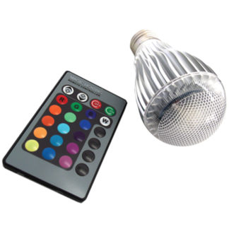 9W E27 LED Light Bulb with Remote - RGB - RS-RGB-110V-E27(9W)