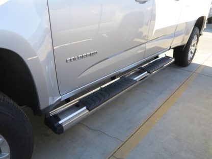 Running Board - S Series Cab Length OE Style; 2015-2018 GMC Canyon Crew Cab (SILVER)