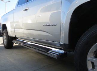 Running Board – S Series Cab Length OE Style; 2015-2018 GMC Canyon Extended Cab (SILVER)