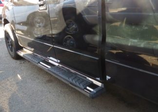 Running Board - S Series Cab Length OE Style; 2009-2014 Ford F150 Super Cab (SILVER)