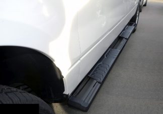 Running Board - S Series Cab Length OE Style; 2009-2014 Ford F150 SuperCrew Cab (Black)
