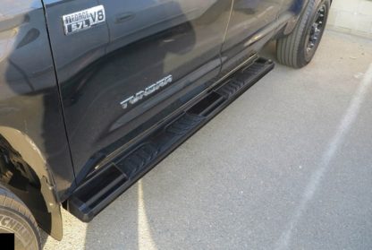 Running Board - S Series Cab Length OE Style; 2007-2018 Toyota Tundra Double Cab (Black)
