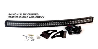 2007-2013 Chevy and GMC Blacked Out Series Complete LED Light Bar Kit - RS-L48-312W