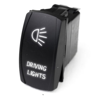 LED Rocker Switch w/ White LED Radiance (Driving Lights) - RSLJ7W