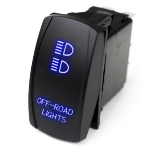 LED Rocker Switch w/ Blue LED Radiance (Off-road Lights) – RSLJ11B