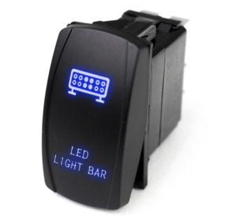LED Rocker Switch w/ Blue LED Radiance (LED Light Bar) - RSLJ10B