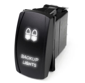 LED Rocker Switch w/ White LED Radiance (Backup Lights) – RSLJ2W