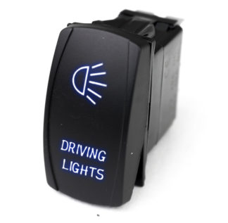 LED Rocker Switch w/ Blue LED Radiance (Driving Lights) - RSLJ7B