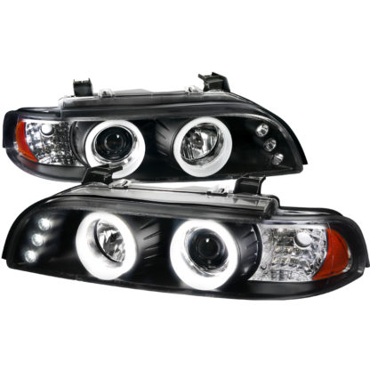 01-03 BMW 3 Series SMD LED Iced Halo Projector HeadLight Black Housing