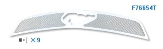 Mesh Grille 2010-2012 Ford Mustang  Main Upper Chrome With Logo Show V6