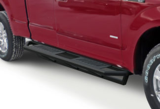 Truck Side Armor - 2 Inch Black Square Tube Style - 2015-2017 Ford F-150