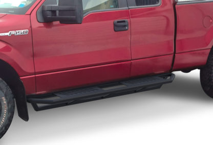 Truck Side Armor - 2 Inch Black Square Tube Style - 1999-2016 Ford F-450 SD