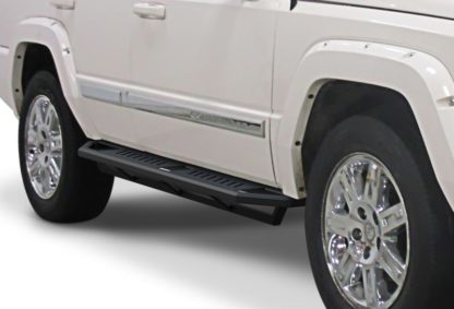 Jeep Side Armor - 2 Inch Black Square Tube Style - 2005-2010 Jeep Grand Cherokee