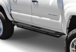 Truck Side Armor - 2 Inch Black Square Tube Style - 2005-2017 Toyota Tacoma