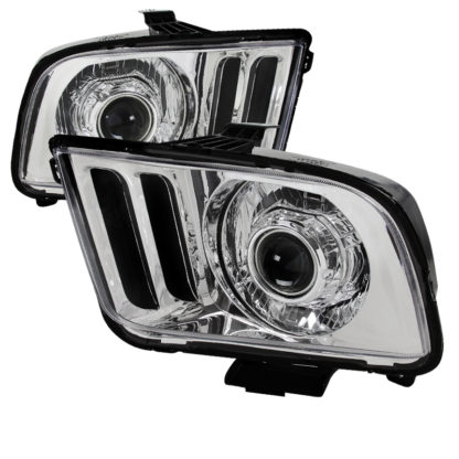 05-09 Ford Mustang RETRO Projector HeadLight - Chrome