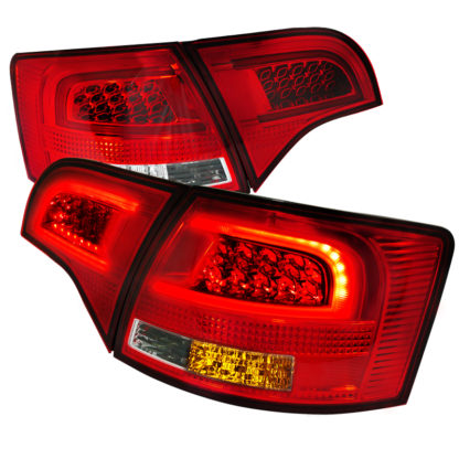 05-08 Audi A4 Led Taillights Red Clear Wagon Only