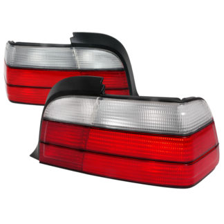 92-98 BMW 3 Series 3 Series Tail Lights Red Clear 2 Door