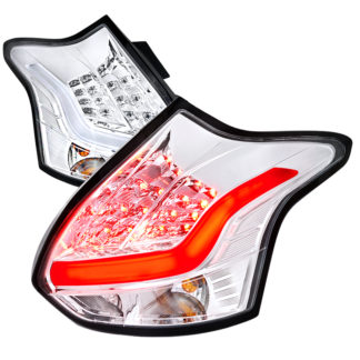 12-14 Ford Focus 5 Door Led Tail Lights Chrome