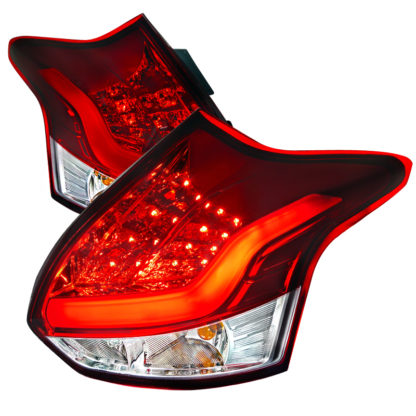 12-14 Ford Focus 5 Door Led Tail Lights Red
