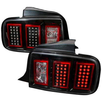 05-09 Ford Mustang Led Tail Lights Black