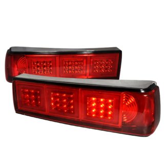 87-93 Ford Mustang Led Tail Lights Red