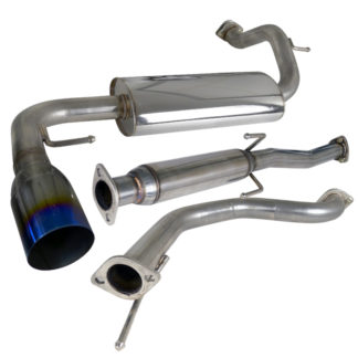 88-91 Honda Crx 2.5 Inch Inlet N1 Style Catback Exhaust With Burnt Tip