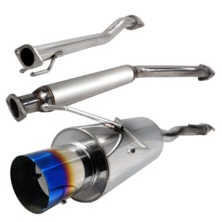 02-05 Honda Civic 2.5 Inch Inlet N1 Style Catback Exhaust With Burnt Tip Si Hatch