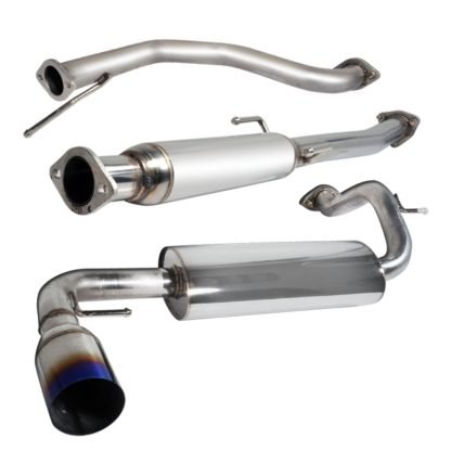88-91 Honda Civic 2.5 Inch Inlet N1 Style Catback Exhaust With Burnt Tip
