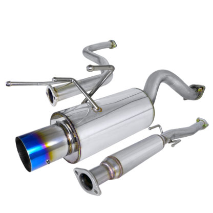 96-00 Honda Civic 2.5 Inch Inlet N1 Style Catback Exhaust With Burnt Tip
