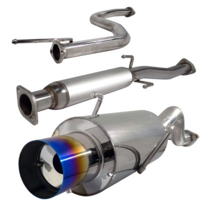 94-01 Acura Integra 2.5 Inch Inlet N1 Style Catback Exhaust With Burnt Tip Ls/rs Model