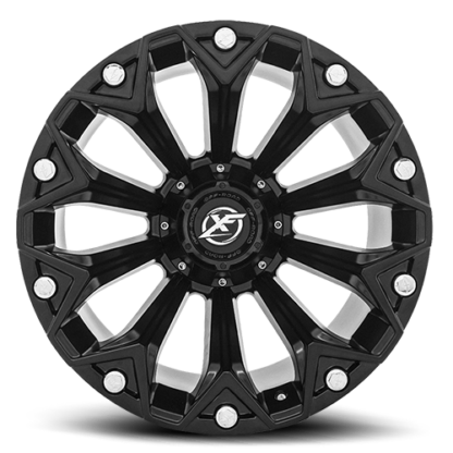 Satin Black are rugged with unique styling. Sizes vary from 17 to 26 Inch with various widths that fit all 4 x 4 lifted trucks. Available for shipping with wheel and tire packages including lug and lock installation kits. Call 888.400.3957 for expert wheel and tire advice.