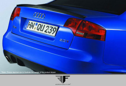 2006-2008 Audi A4 S4 B7 4DR Carbon AF-1 Trunk Spoiler ( CFP ) - 1 Piece