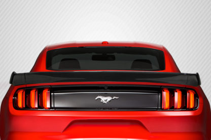 2015-2019 Ford Mustang Coupe Carbon Creations Stallion Rear Wing Spoiler - 3 Piece