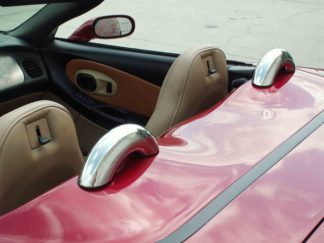 Faux Roll Bars Polished Convertible Stainless 2pc |1998-2004 Chevrolet Corvette