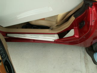 Doorsills Outer Polished w/ Chrome Ribs 2pc |1997-2004 Chevrolet Corvette