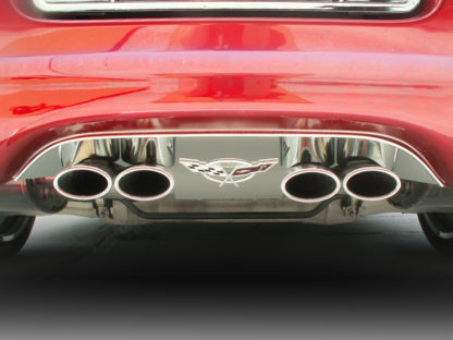 Exhaust Filler Panel Polished w/50th Anniversary Emblem GML Stock |1997-2004 Chevrolet Corvette