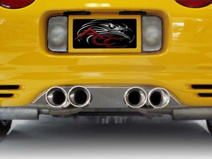 Exhaust Filler Panel Polished Borla Stinger Quad Oval Pipes |1997-2004 Chevrolet Corvette