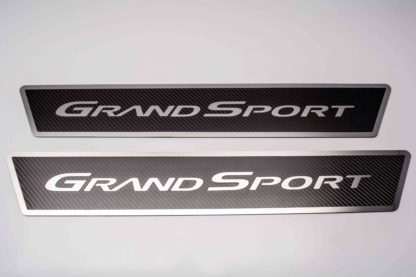 Outer Door Sills Carbon Fiber w/ Polished Stainless Steel  Inlay "Grand Sport" |2005-2013 Chevrolet Corvette