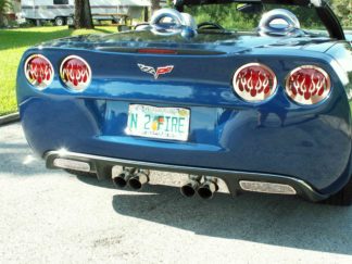 Taillight Covers Polished Flame Style 4pc |2005-2013 Chevrolet Corvette
