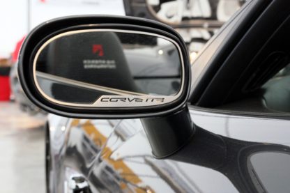 Mirror Trim Side View Corvette Style Auto Dim 2pc GML |2005-2013 Chevrolet Corvette